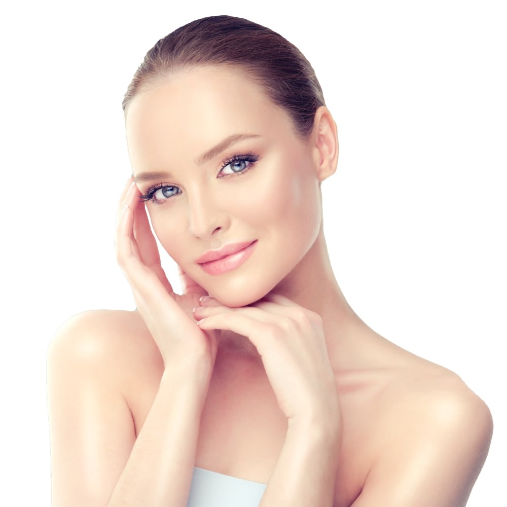 Девушка со здоровой гладкой кожей